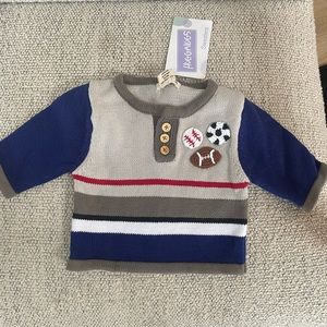 Huggalugs baby sweater 0-6 mo BRAND NEW w/ Tags